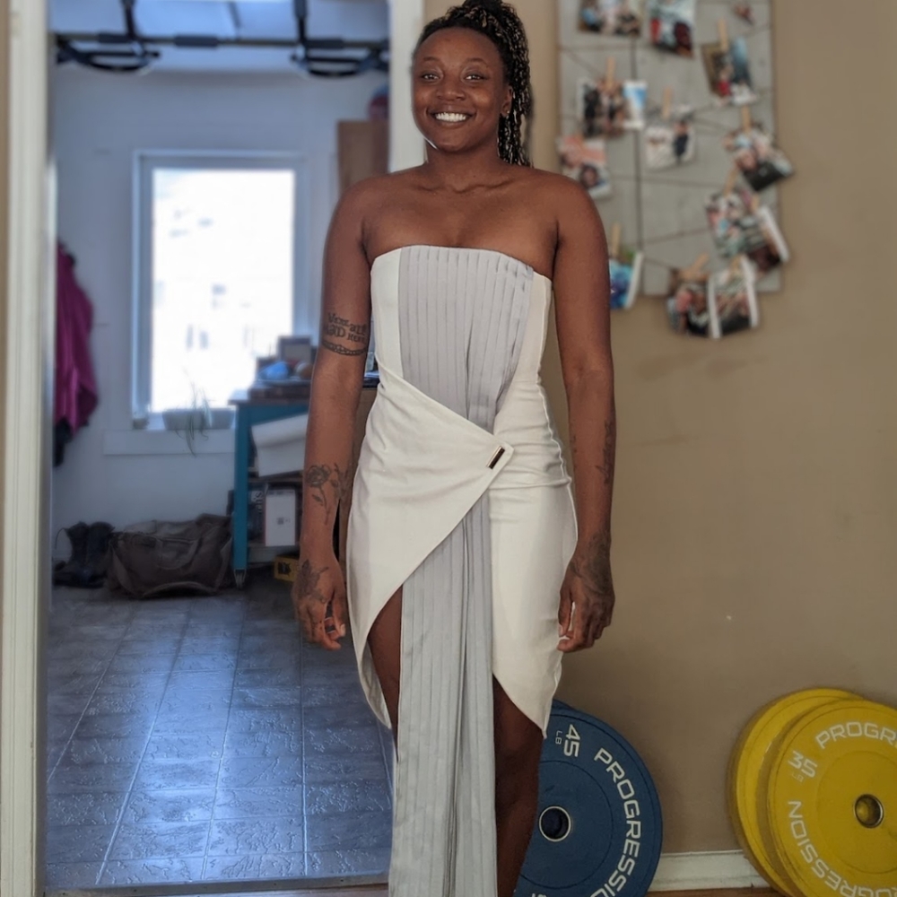 Asymmetrical dress